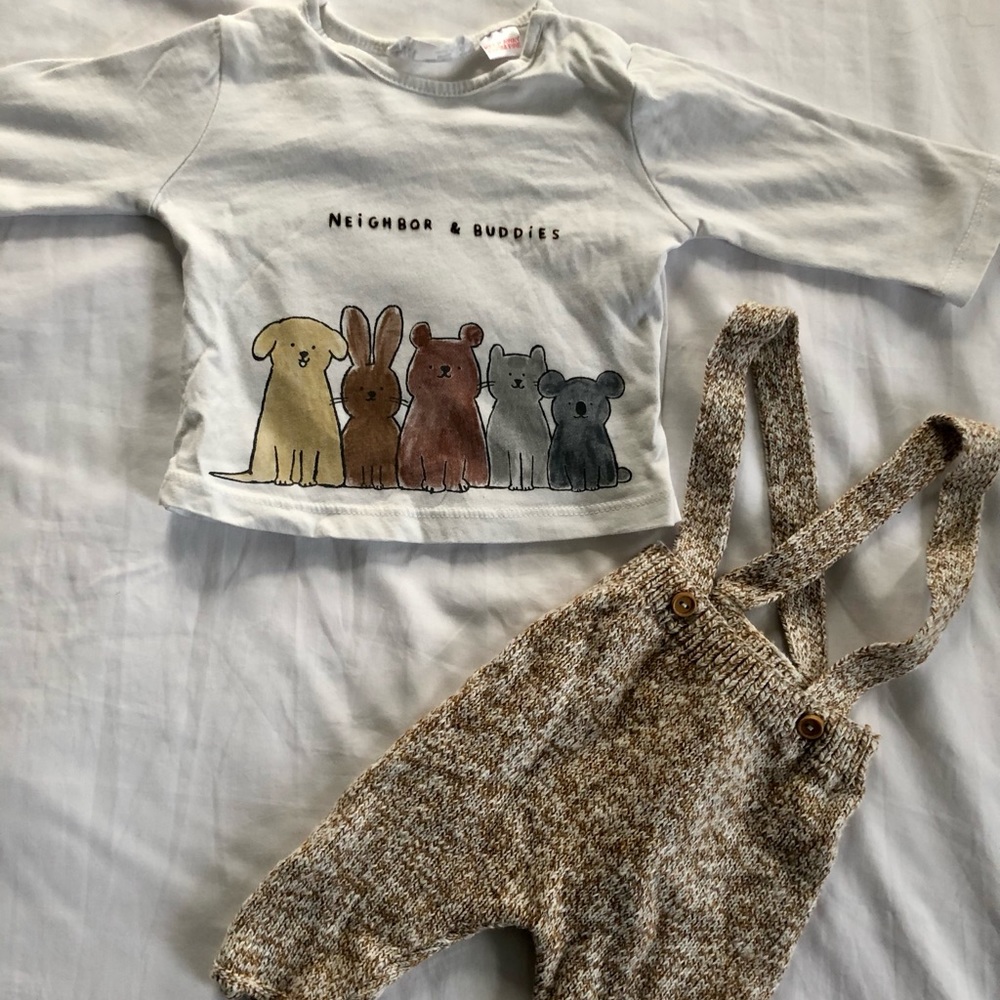 Zara baby outfit 0-3 mos